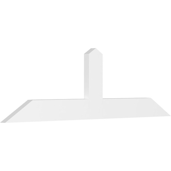 Ekena Millwork Portland Architectural Grade PVC Gable Bracket, 72"W x 21"H x 2"D x 6"F, 7/12 Pitch GBP072X21X0206POR00 - main